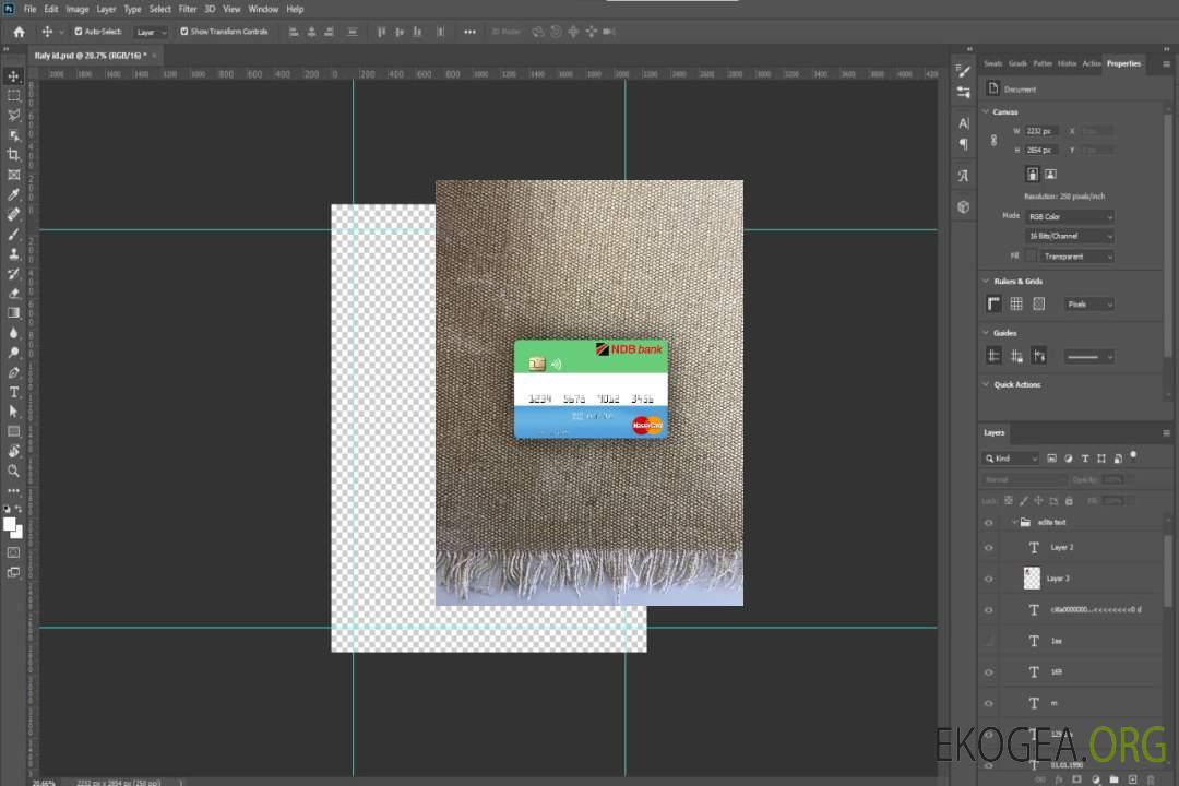 Photolook mastercard de la Banque nationale de développement de Sierra Leone template